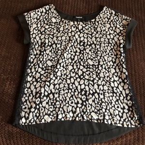 Bebe animal print top